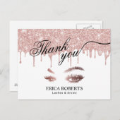 Lashes Makeup Artist Roos Gold Drivers Hartelijk d Briefkaart (Voorkant / Achterkant)