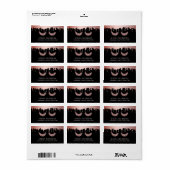 Lashes Makeup Artist Roos Gold Driving Salon Etiket (Full Sheet)