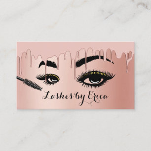Lashes Makeup Artist Roos Gold Foil Beauty Salon Visitekaartje