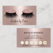 Lashes Makeup Artist Roos Gold Foil Salon Loyalty (Voorkant / Achterkant)