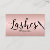 Lashes Makeup Artist Roos Gold Lash Extension Visitekaartje (Voorkant)