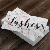 Lashes Makeup Artist Roos Gold Marble Typografie Visitekaartje