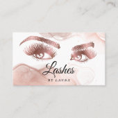 Lashes Makeup Artist Roos Gold Mascara Brows Busin Visitekaartje (Voorkant)