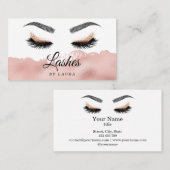 Lashes Makeup Artist Roos Gold Mascara Brows Visitekaartje (Voorkant / Achterkant)