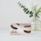 Lashes Makeup Artist Roos Gold Mascara Brows Visitekaartje (Staand voorkant)