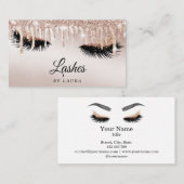 Lashes Makeup Artist Roos Gold Mascara Brows Visitekaartje (Voorkant / Achterkant)