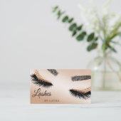 Lashes Makeup Artist Roos Gold Mascara Brows Visitekaartje (Staand voorkant)
