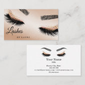 Lashes Makeup Artist Roos Gold Mascara Brows Visitekaartje (Voorkant / Achterkant)