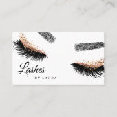 Lashes Makeup Artist Roos Gold Mascara Brows Visitekaartje (Voorkant)