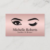 Lashes Makeup Artist Roos Gold Salon Appointment Afsprakenkaartje (Voorkant)