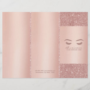 Lashes Makeup Artist Roos Gold Salon Tri-Fold