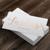 Lashes Makeup Artist Roos Gold Script Classy Grey Visitekaartje