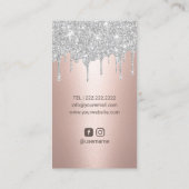 Lashes Makeup Artist Roos Gold Silver Drivers Visitekaartje (Achterkant)