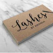 Lashes Makeup Artist Rustic Eyelash Extensions Visitekaartje