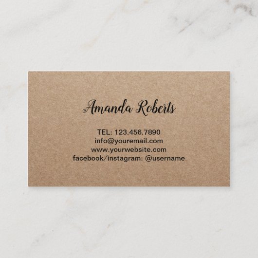 Lashes Makeup Artist Rustic Eyelash Extensions Visitekaartje (Achterkant)