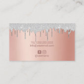 Lashes Makeup Artist Silver Driving Roos Gold Visitekaartje (Achterkant)