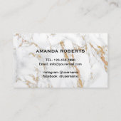 Lashes Makeup Artist Trendy Marble Loyalty Punch (Achterkant)