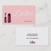 Lashes Makeup Artist Visitekaartje (Voorkant / Achterkant)