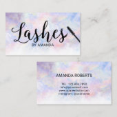 Lashes Makeup Artist Waterverf Lash Extension Visitekaartje (Voorkant / Achterkant)