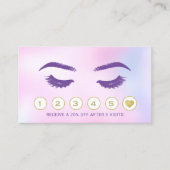 Lashes Makeup Artist Waterverf Pink Salon Loyalty (Voorkant)