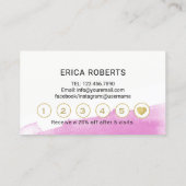 Lashes Makeup Artist Waterverf Salon Loyalty (Achterkant)