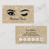 Lashes Makeup Artist Wink Eye Gold Sparkle Loyalty (Voorkant / Achterkant)