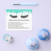 Lashes Makeup artistieke moderne Blauwgroen schijv Flyer (Enkel)