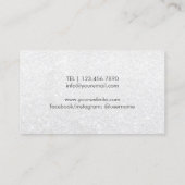 Lashes Makeup artistieke moderne gouden en zilvers Visitekaartje (Achterkant)