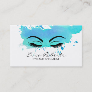 Lashes Makeup artistieke moderne Waterverf Visitekaartje