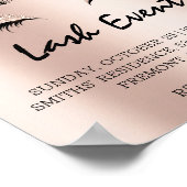 Lashes Makeup Beauty Treatment Event Roos Poster (Hoek)