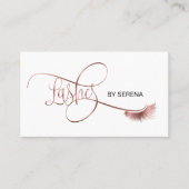 Lashes Makeup Girl Lash Extension QR Code Beauty Visitekaartje (Voorkant)