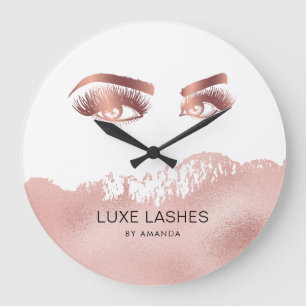 Lashes Makeup kunstenaar Beauty Eyes Roos Gold Grote Klok