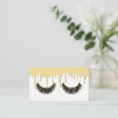 Lashes Makeup kunstenaar Modern Gold Driving Visitekaartje (Staand voorkant)