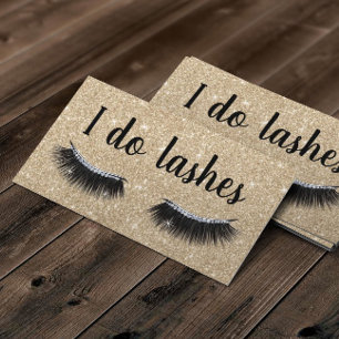 Lashes Makeup kunstenaar Modern Gold Eyelash Loyal Klantenkaartje