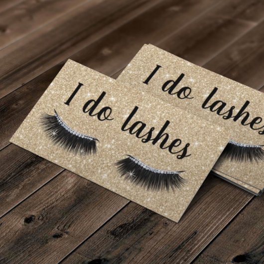 Lashes Makeup kunstenaar Modern Gold Eyelash Loyal Klantenkaartje