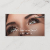 Lashes Makeup Nail Tech Aesthetic Modern Visitekaartje (Voorkant)