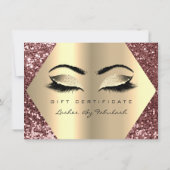 Lashes Makeup Roos Gold Browns Certificate Gift (Achterkant)