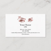 Lashes met Crown Make-up Artist Roos Gold Visitekaartje (Achterkant)