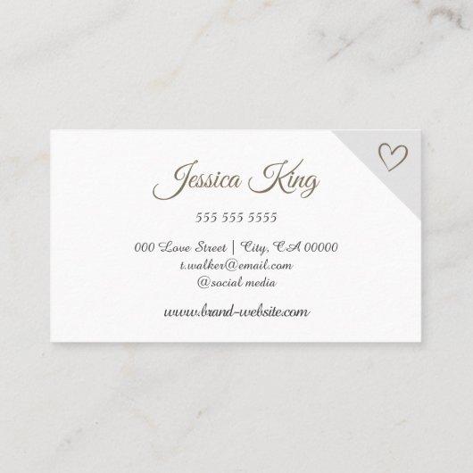 Lashes met levendige gouden dripende hartkalligraf visitekaartje (Achterkant)