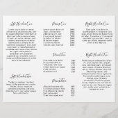 Lashes Minimalistisch brochure voor zwart-witkleur (Achterkant)