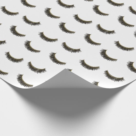 Lashes Modern Eyelash Extensions Makeup Artist Cadeaupapier (Hoek)
