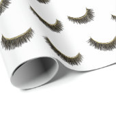 Lashes Modern Eyelash Extensions Makeup Artist Cadeaupapier (Rol Hoek)
