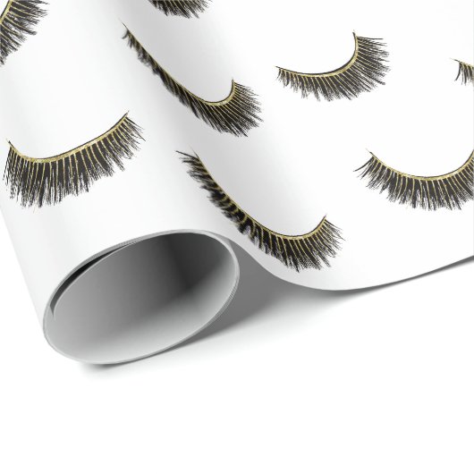 Lashes Modern Eyelash Extensions Makeup Artist Cadeaupapier (Rol Hoek)