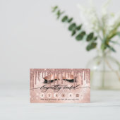 Lashes Modern Roos Gold Klantenkaartje (Staand voorkant)
