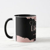 Lashes Modern Roos Gold Typography Make-up Artist Mok (Links)