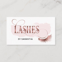 Lashes Modern Roos Gold Typography Make-up Artist