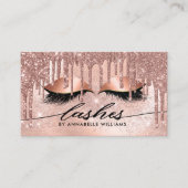 Lashes Modern Roos Gold Visitekaartje (Voorkant)