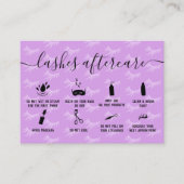 Lashes nascare blush paarse illustraties visitekaartje (Voorkant)