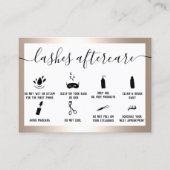 Lashes nascare illustreert goudfolie visitekaartje (Voorkant)