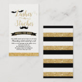 Lashes of Staches Geslacht onthullen Breng een boe Informatiekaartje (Voorkant / Achterkant)